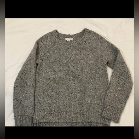 Kenar wool blend heather Gray Crew Neck Sweater - Picture 15 of 15